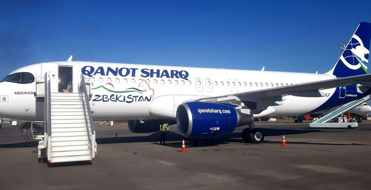Qanot Sharq самолет авиакомпании